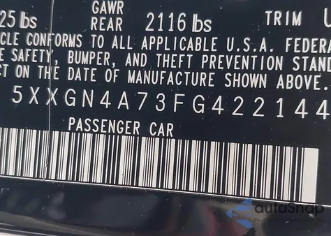 2015 Kia Optima Ex from USA, damaged, VIN 5XXGN4A73FG422144